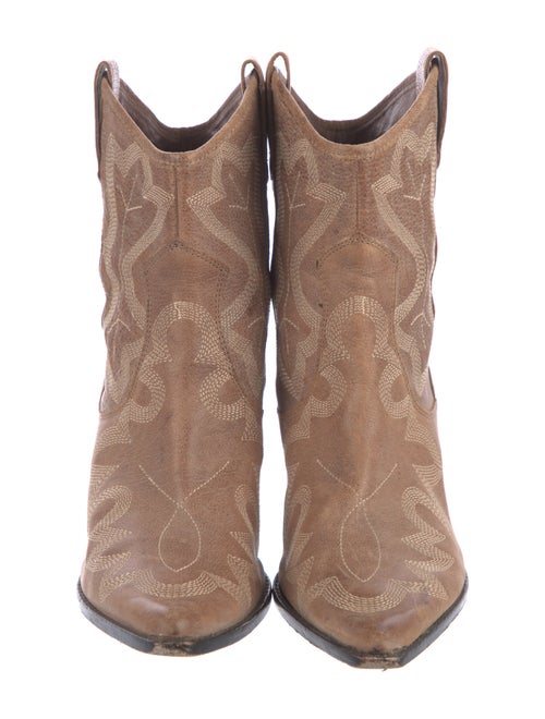 Donald Pliner Leather Western Boots