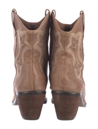 Donald Pliner Leather Western Boots