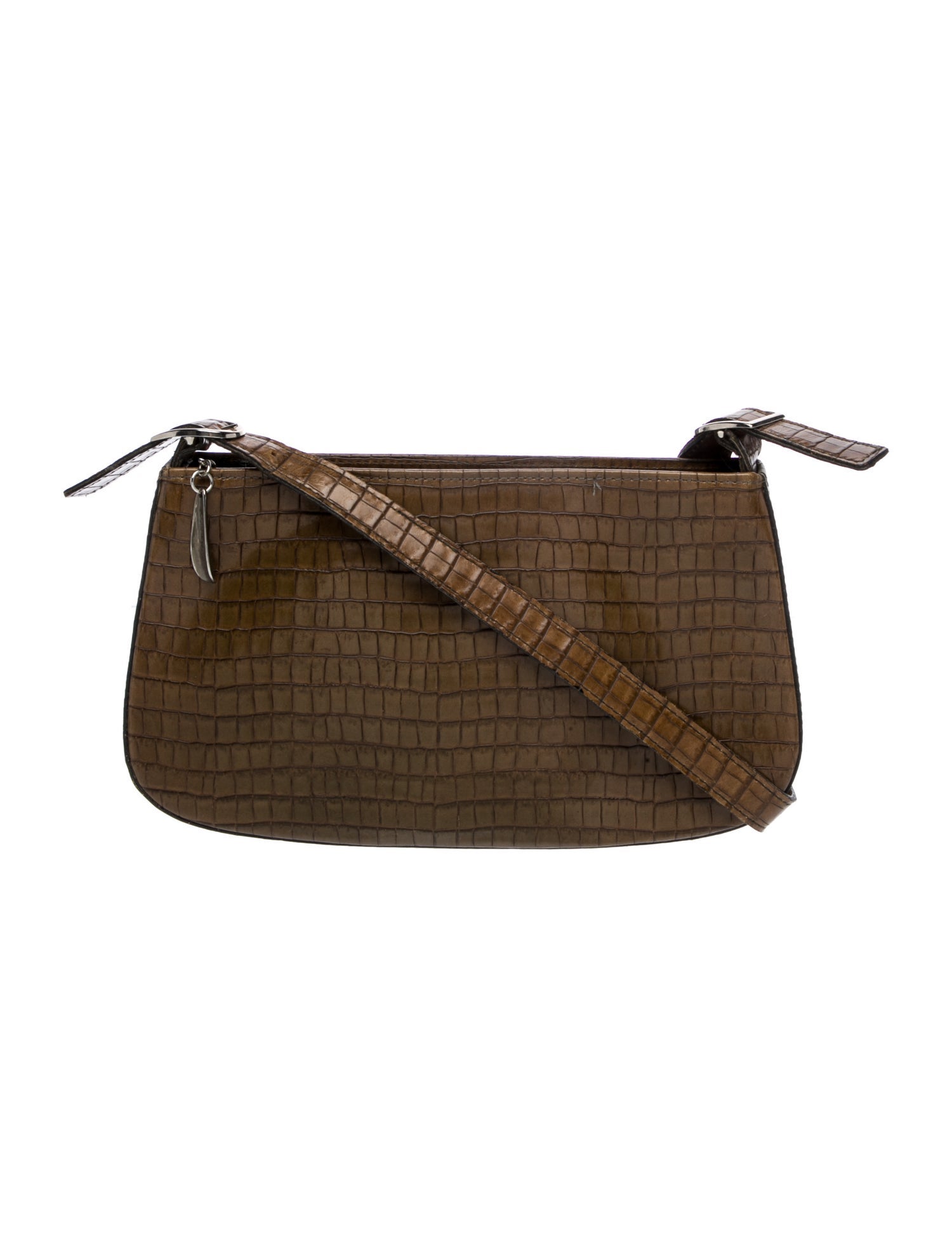 Donald Pliner Embossed Leather Shoulder Bag