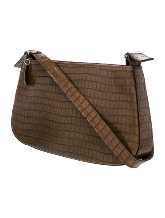 Donald Pliner Embossed Leather Shoulder Bag