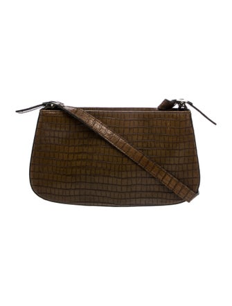 Donald Pliner Embossed Leather Shoulder Bag