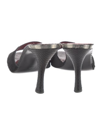 Donald Pliner Embossed Leather Printed Slides