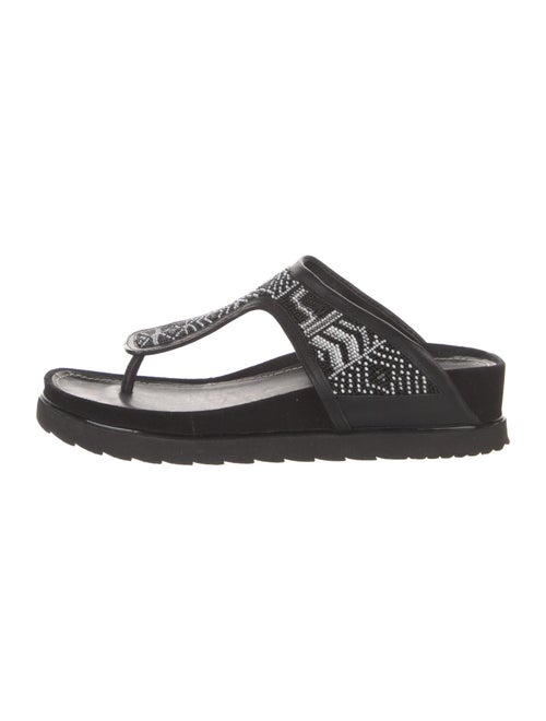 Donald Pliner Leather T-Strap Sandals
