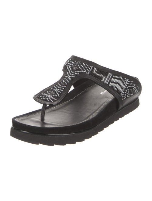 Donald Pliner Leather T-Strap Sandals