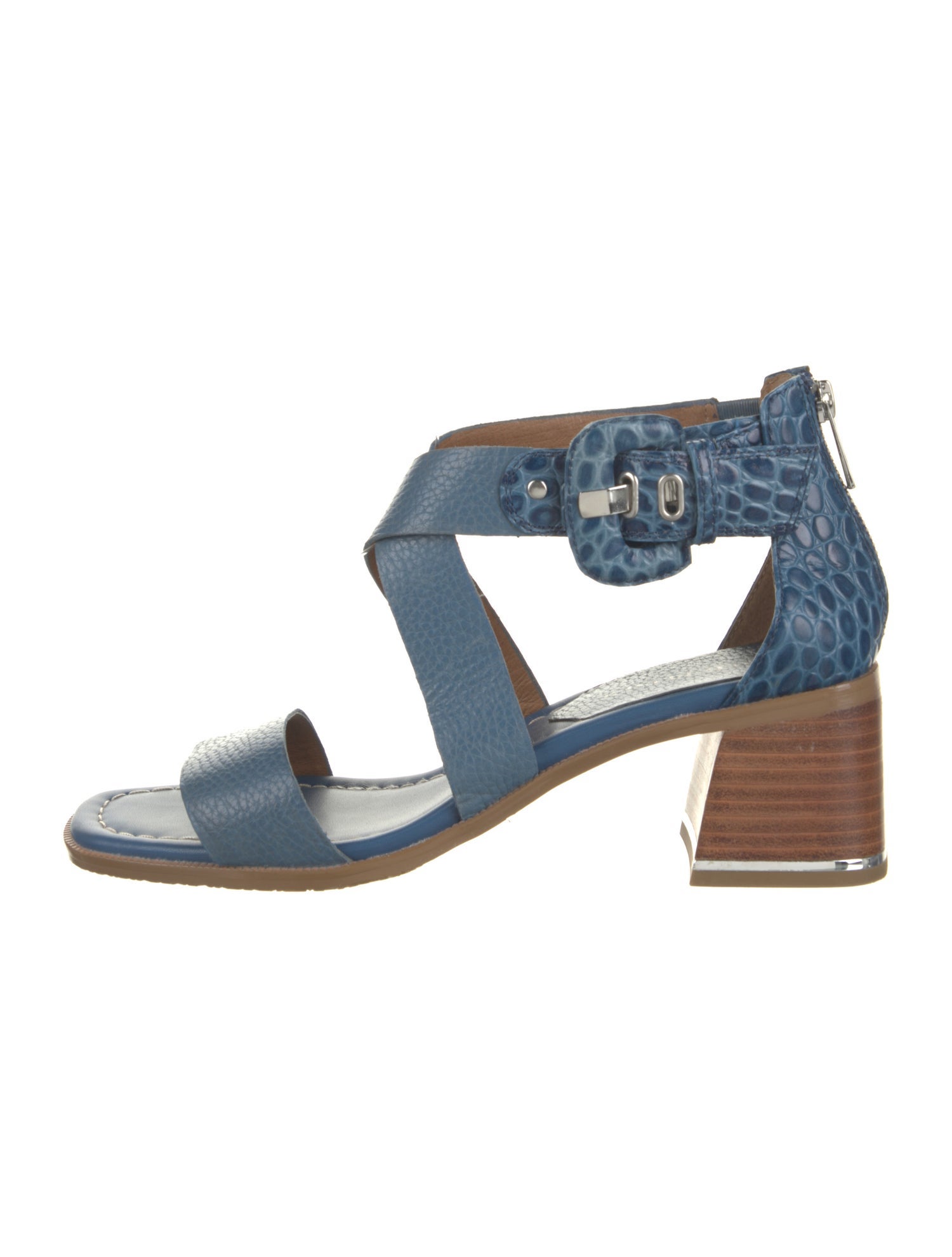 Donald Pliner Embossed Leather Sandals