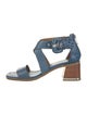 Donald Pliner Embossed Leather Sandals