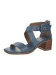 Donald Pliner Embossed Leather Sandals