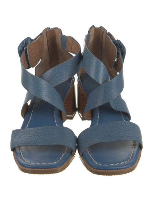 Donald Pliner Embossed Leather Sandals