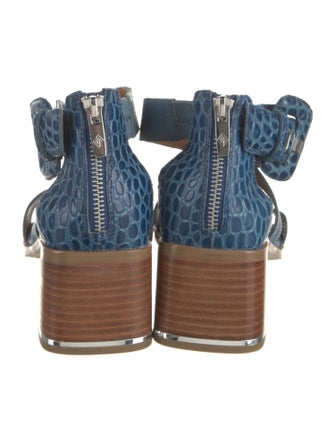 Donald Pliner Embossed Leather Sandals