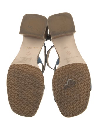 Donald Pliner Embossed Leather Sandals