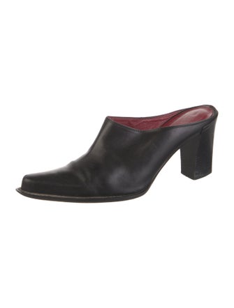 Donald Pliner Leather Mules