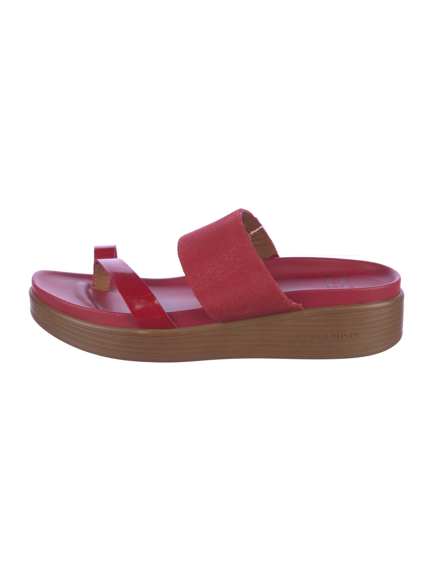 Donald Pliner Suede Slides
