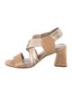 Donald Pliner Leather Colorblock Pattern Slingback Sandals