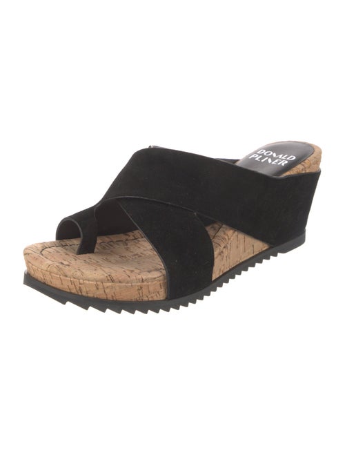 Donald Pliner Suede Slides