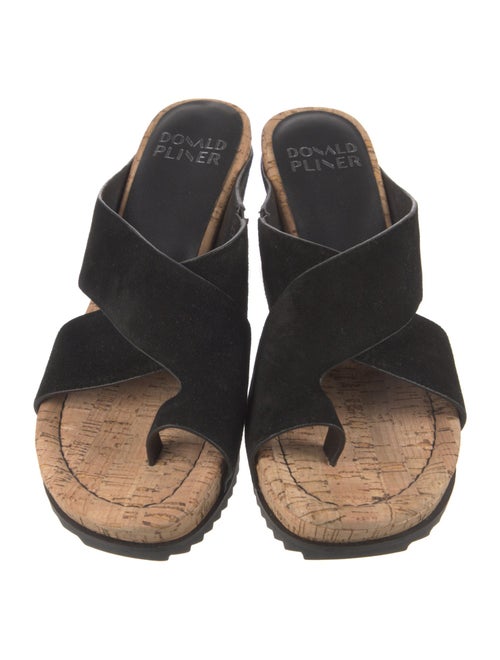 Donald Pliner Suede Slides