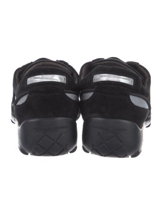 Donald Pliner Suede Colorblock Pattern Sneakers