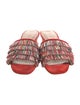 Donald Pliner Suede Printed Slides