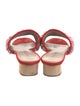 Donald Pliner Suede Printed Slides
