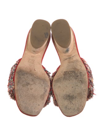 Donald Pliner Suede Printed Slides