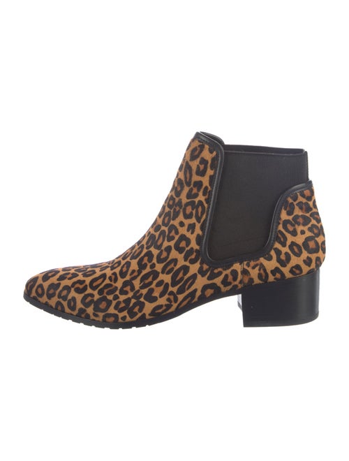 Donald Pliner Ponyhair Animal Print Chelsea Boots