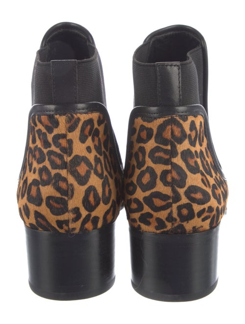Donald Pliner Ponyhair Animal Print Chelsea Boots