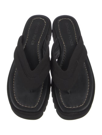 Donald Pliner Leather Flip Flops