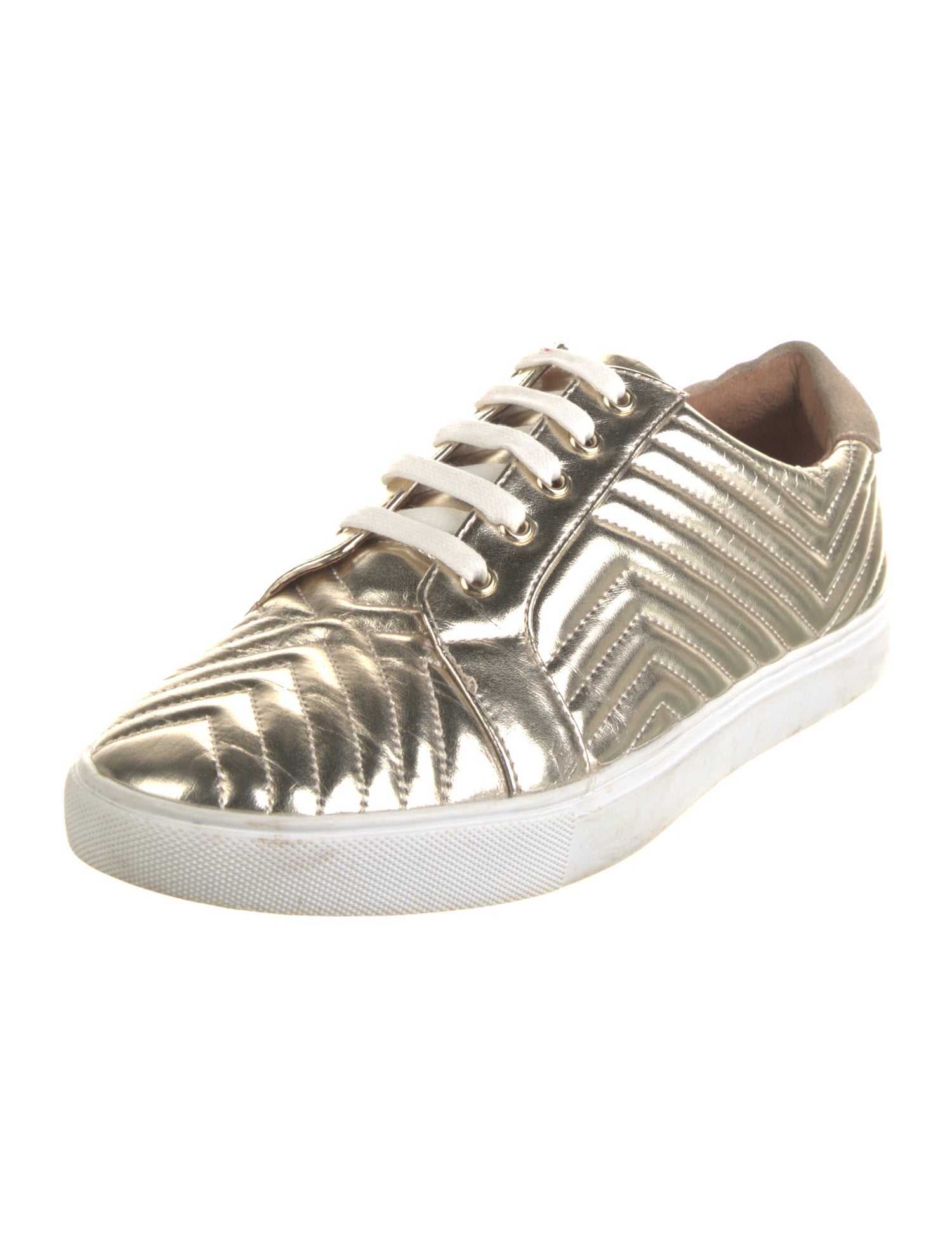 Donald Pliner Leather Colorblock Pattern Sneakers