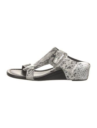 Donald Pliner Leather Animal Print Sandals