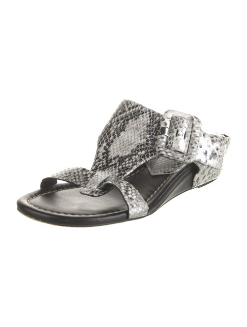 Donald Pliner Leather Animal Print Sandals