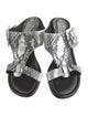 Donald Pliner Leather Animal Print Sandals