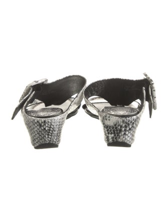 Donald Pliner Leather Animal Print Sandals