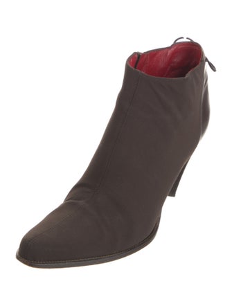 Donald Pliner Suede Leather Trim Embellishment Chelsea Boots