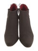Donald Pliner Suede Leather Trim Embellishment Chelsea Boots
