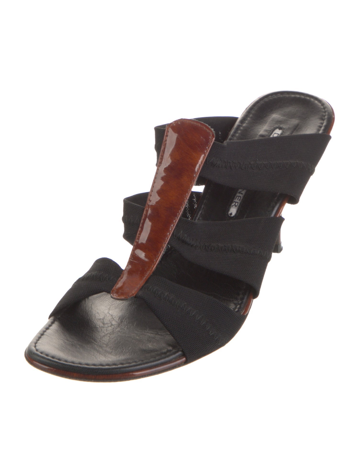 Donald Pliner Leather T-Strap Sandals
