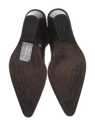 Donald Pliner Suede Patterned Western Boots