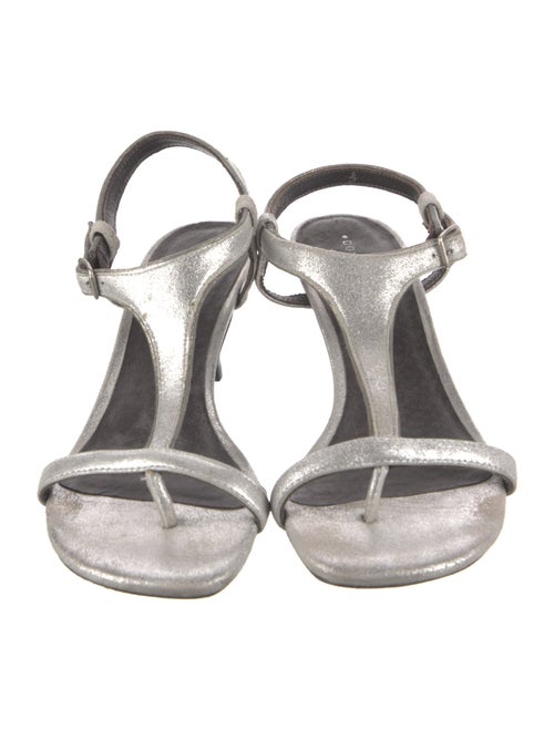 Donald Pliner Leather T-Strap Sandals