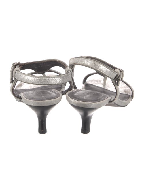 Donald Pliner Leather T-Strap Sandals