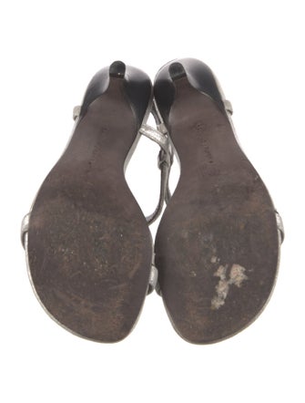 Donald Pliner Leather T-Strap Sandals