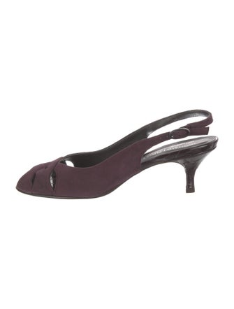 Donald Pliner Suede Slingback Pumps