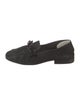 Donald Pliner Suede Chain-Link Accents Moccasins