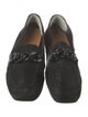 Donald Pliner Suede Chain-Link Accents Moccasins