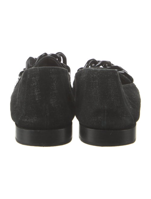 Donald Pliner Suede Chain-Link Accents Moccasins