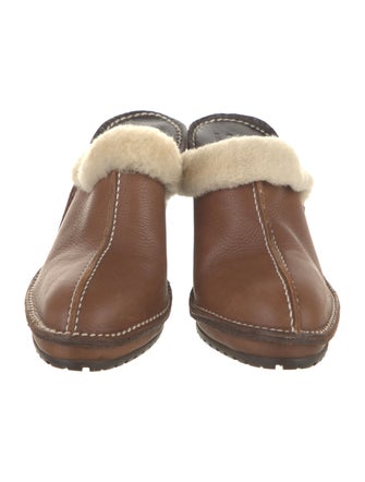 Donald Pliner Leather Colorblock Pattern Mules