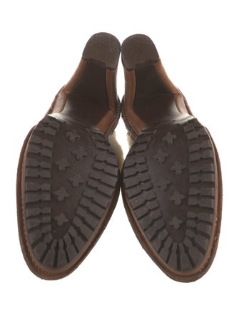 Donald Pliner Leather Colorblock Pattern Mules