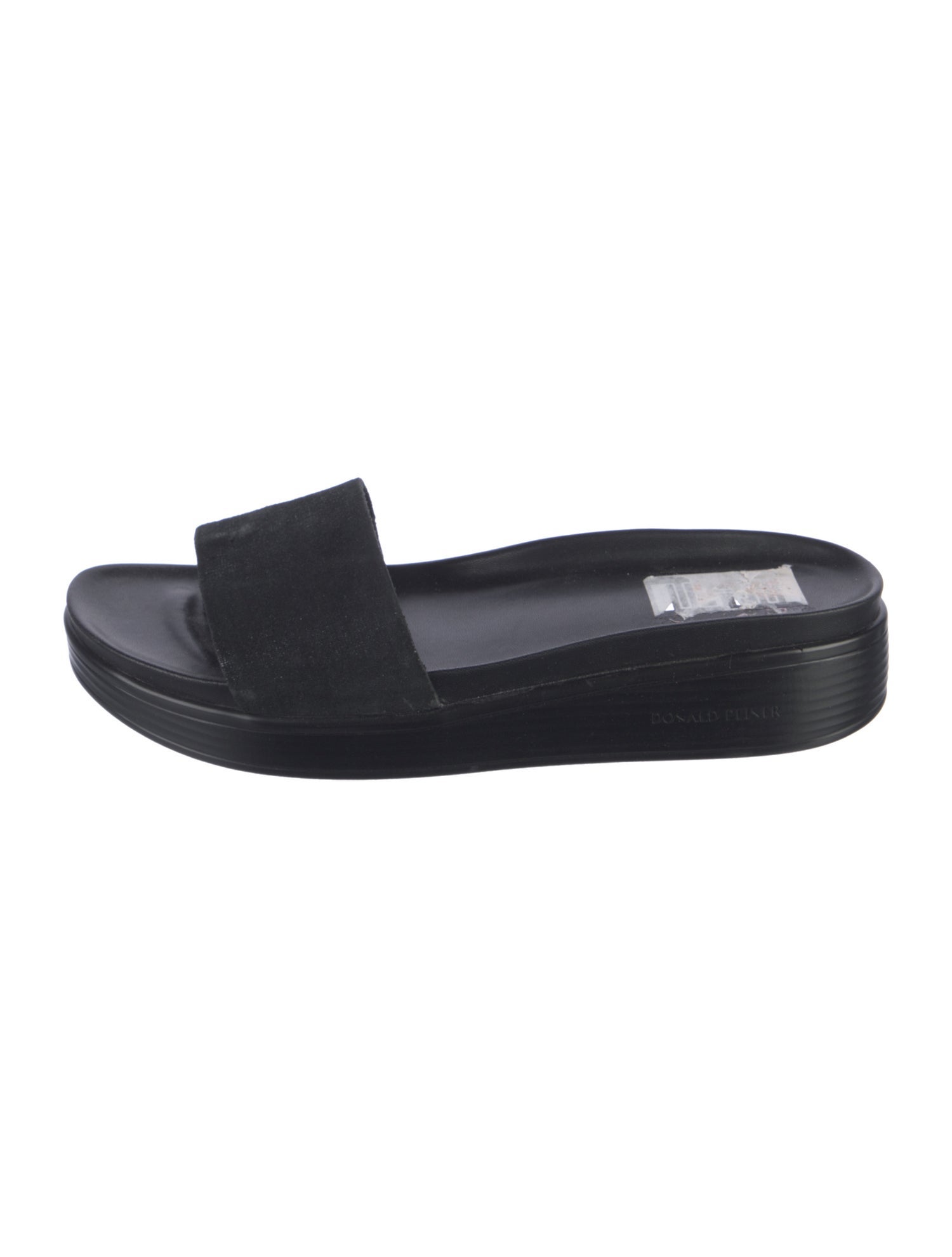 Donald Pliner Suede Slides