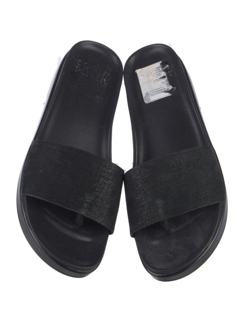 Donald Pliner Suede Slides