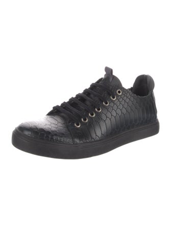 Donald Pliner Leather Printed Sneakers