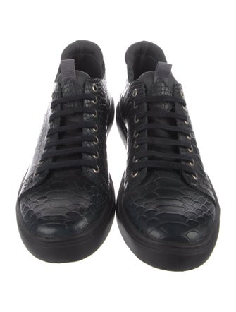 Donald Pliner Leather Printed Sneakers