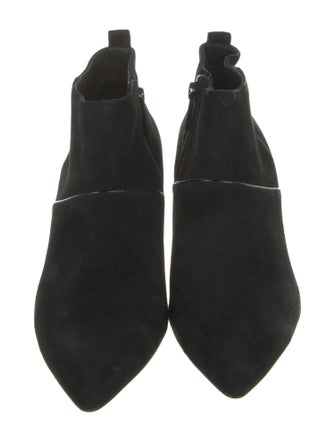 Donald Pliner Suede Leather Trim Embellishment Boots