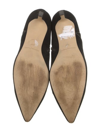 Donald Pliner Suede Leather Trim Embellishment Boots